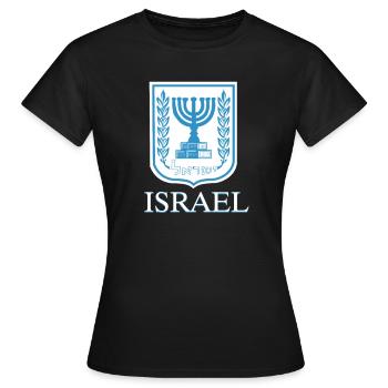 Israël Tsahal Mossad Menorah Tel Aviv Gift - T-shirt Femme - noir - Devant - AI Model Female 172 dark (172cm)