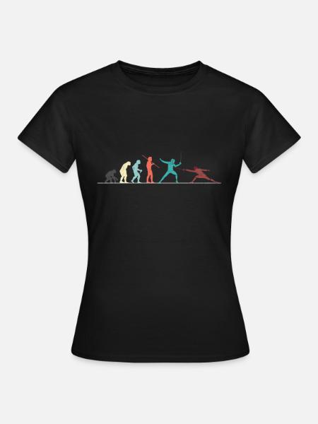 Fechten Fechter Geschenk - Frauen T-Shirt - Schwarz