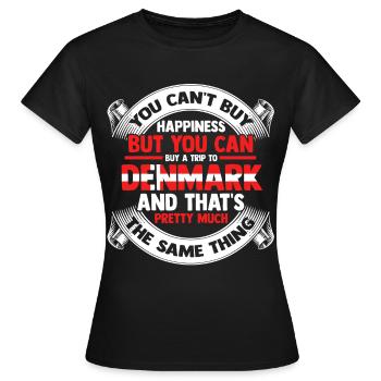 Dänemark Kopenhagen Skandinavien Danish Europa - Frauen T-Shirt - Schwarz - Vorne - AI Model Female 172 dark (172cm)