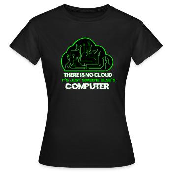 Cloud administrator system administrator gift - Women's T-Shirt - black - Front - AI Model Female 172 dark (172cm)