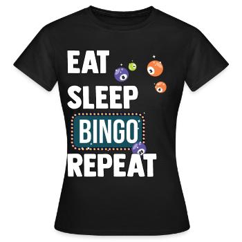 Bingo - Frauen T-Shirt - Schwarz - Vorne - AI Model Female 172 dark (172cm)