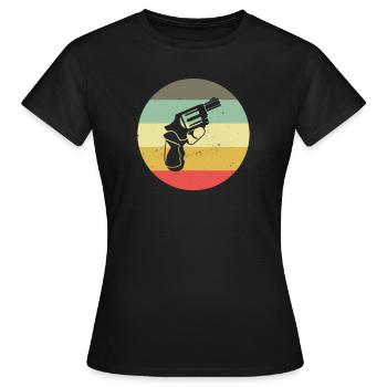 Tireur sportif Stand de tir Club de tir Calibre - T-shirt Femme - noir - Devant - AI Model Female 172 dark (172cm)