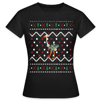 Ugly Christmas - Women's T-Shirt - black - Front - AI Model Female 172 dark (172cm)