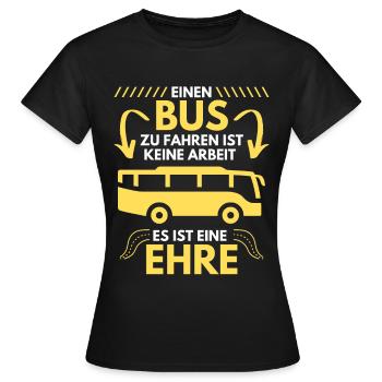 Busfahrer Bus Omnibus Reisebus Schulbus Geschenk - Frauen T-Shirt - Schwarz - Vorne - AI Model Female 172 dark (172cm)