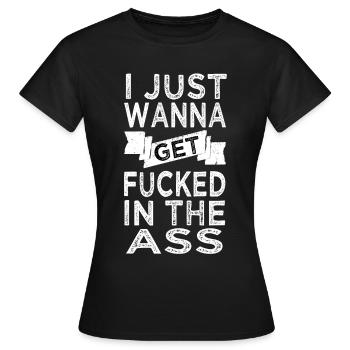 Sexe Proverbe Anal Porno Échangistes - T-shirt Femme - noir - Devant - AI Model Female 172 dark (172cm)
