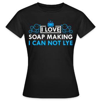 Savon Faire un cadeau de fabricant de savon - T-shirt Femme - noir - Devant - AI Model Female 172 dark (172cm)