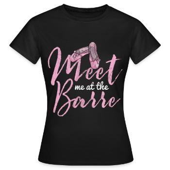 Ballett - Frauen T-Shirt - Schwarz - Vorne - AI Model Female 172 dark (172cm)