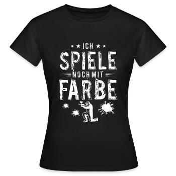 Paintball Paintballer Gotcha Geschenkidee - Frauen T-Shirt - Schwarz - Vorne - AI Model Female 172 dark (172cm)