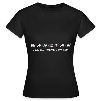 Bangtan KPOP bat la musique pop coréenne - T-shirt Femme - noir - Devant - AI Model Female 172 dark (172cm)