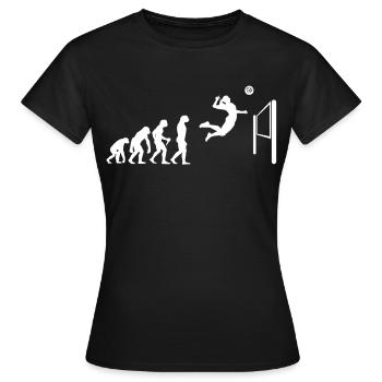 Volleyball Beach Volley Joueur Femme Evolution Smash - T-shirt Femme - noir - Devant - AI Model Female 172 dark (172cm)