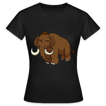 mammouth - T-shirt Femme - noir - Devant - AI Model Female 172 dark (172cm)