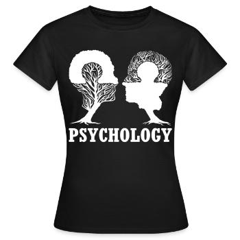 Psychologie Studium - Frauen T-Shirt - Schwarz - Vorne - AI Model Female 172 dark (172cm)