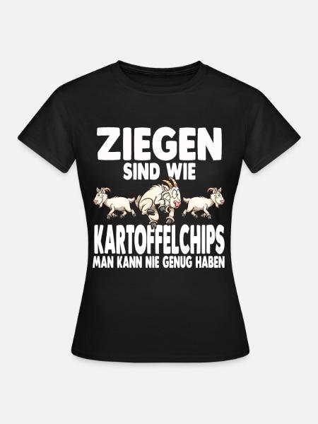 Ziege Lamm Zioegenbock Steinbock Bauer Landwirt Ge - Frauen T-Shirt - Schwarz