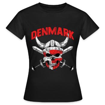 Dänemark Kopenhagen Skandinavien Danish Europa - Frauen T-Shirt - Schwarz - Vorne - AI Model Female 172 dark (172cm)