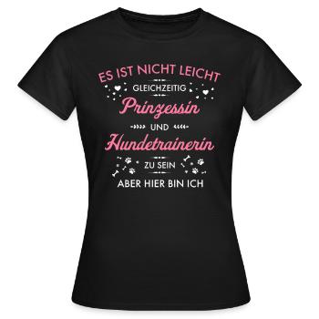 Hundetrainer Hundetrainerin Hundeschule Hunde - Frauen T-Shirt - Schwarz - Vorne - AI Model Female 172 dark (172cm)