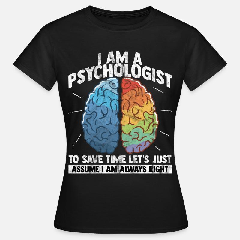 psykolog - Dame-T-shirt - sort