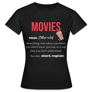 Film - T-shirt Femme - noir - Devant - AI Model Female 172 dark (172cm)