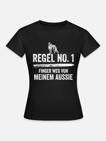 Australian Shepherd Hund Aussie Hundebesitzer Gesc - Frauen T-Shirt - Schwarz