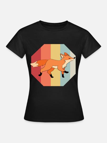 Vos - Vrouwen T-shirt - zwart