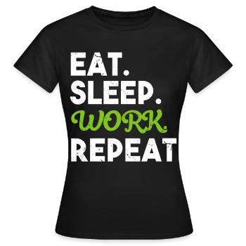 Workaholic Self-employed Entrepreneur - Women's T-Shirt - black - Front - AI Model Female 172 dark (172cm)