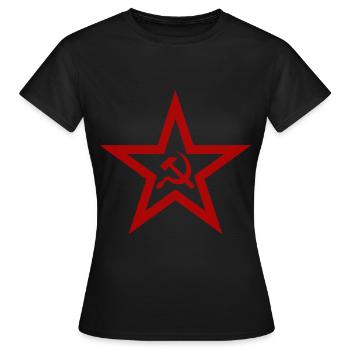 Communisme - T-shirt Femme - noir - Devant - AI Model Female 172 dark (172cm)