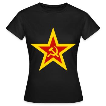 communisme - T-shirt Femme - noir - Devant - AI Model Female 172 dark (172cm)