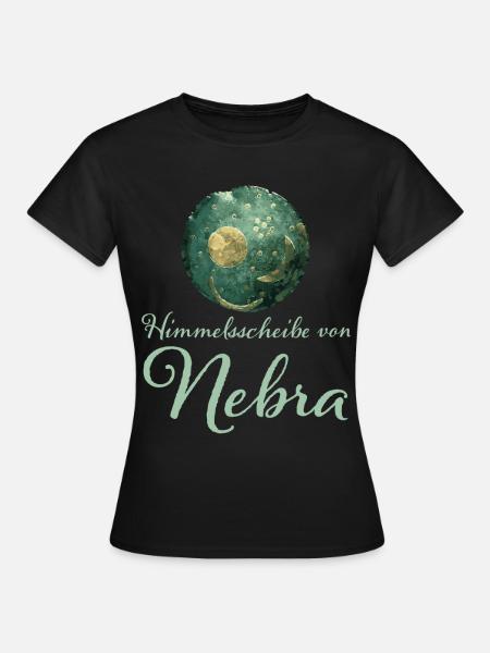 Himmelsscheibe von Nebra Sternenkarte Geschenk - Frauen T-Shirt - Schwarz