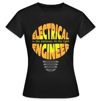 Ingénieur - Ingénieur - T-shirt Femme - noir - Devant - AI Model Female 172 dark (172cm)