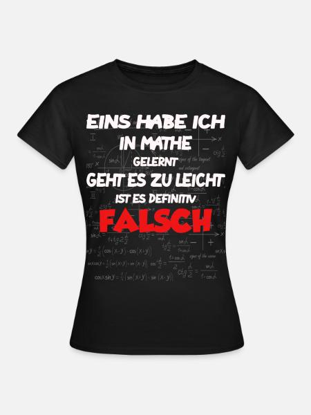 Mathe - Frauen T-Shirt - Schwarz