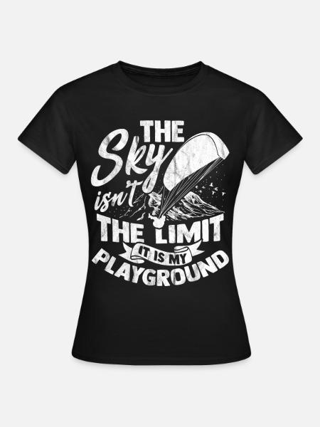 Paragliding - Frauen T-Shirt - Schwarz
