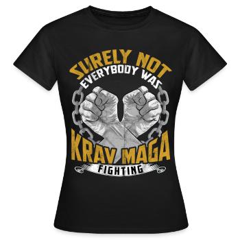 Krav Maga - T-shirt Femme - noir - Devant - AI Model Female 172 dark (172cm)