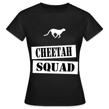 join the cheetah squad - Women's T-Shirt - black - Front - AI Model Female 172 dark (172cm)