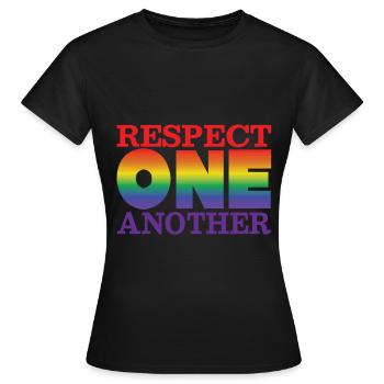Gay Love Gay Gay Pride Cadeau Pride - T-shirt Femme - noir - Devant - AI Model Female 172 dark (172cm)