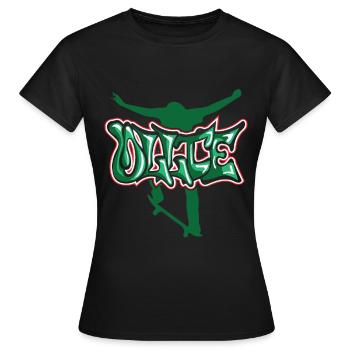 Skateboard skateboard skateboard skate - T-shirt Femme - noir - Devant - AI Model Female 172 dark (172cm)