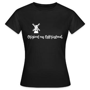 Idée cadeau originale de Frise orientale - T-shirt Femme - noir - Devant - AI Model Female 172 dark (172cm)