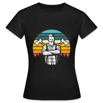 Menuisier menuisier menuisier menuisier - T-shirt Femme - noir - Devant - AI Model Female 172 dark (172cm)