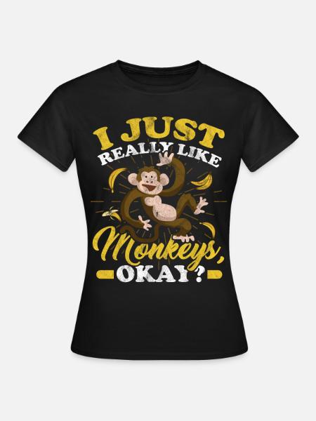 Affe - Frauen T-Shirt - Schwarz
