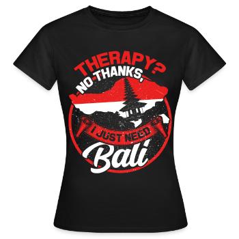 Bali - Frauen T-Shirt - Schwarz - Vorne - AI Model Female 172 dark (172cm)