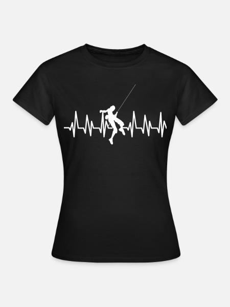 Klettern Bergsteigen Kletterpark Bouldern - T-shirt dam - svart