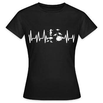 Aquarium - T-shirt Femme - noir - Devant - AI Model Female 172 dark (172cm)