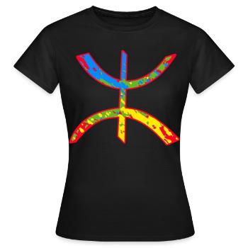 Amazigh - Frauen T-Shirt - Schwarz - Vorne - AI Model Female 172 dark (172cm)