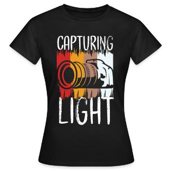 photographe photographie appareil photo prendre des photos - T-shirt Femme - noir - Devant - AI Model Female 172 dark (172cm)