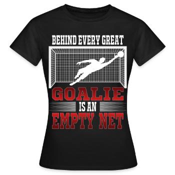 Gardien de but de football entraîneur Tor Keeper cadeau - T-shirt Femme - noir - Devant - AI Model Female 172 dark (172cm)
