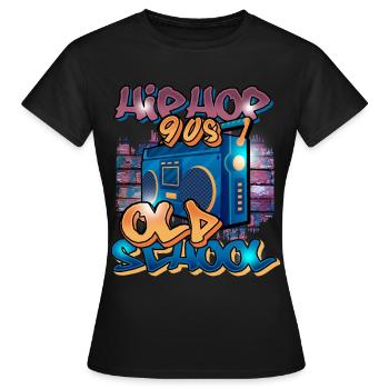 hip hop - T-shirt Femme - noir - Devant - AI Model Female 172 dark (172cm)