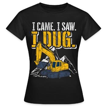 Travaux de construction de pelles travaux de dragage de construction de routes - T-shirt Femme - noir - Devant - AI Model Female 172 dark (172cm)