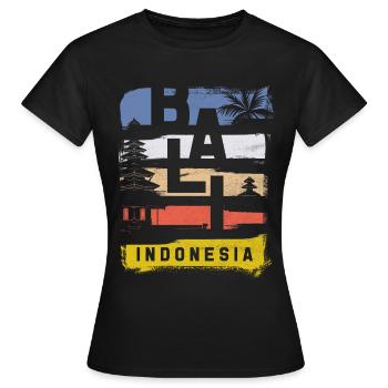 Bali - Frauen T-Shirt - Schwarz - Vorne - AI Model Female 172 dark (172cm)