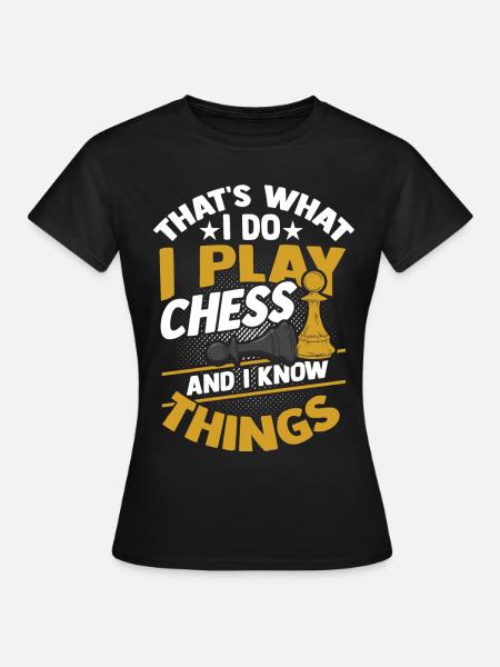 échecs - T-shirt Femme - noir