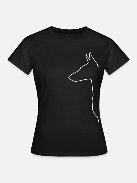 Dobermann Pinscher Dobermann cadeau - Vrouwen T-shirt - zwart