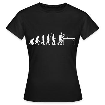Ping-Pong - Frauen T-Shirt - Schwarz - Vorne - AI Model Female 172 dark (172cm)