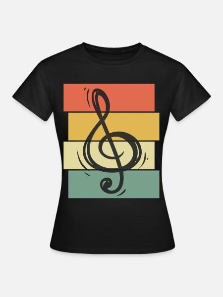 Instrument de concert note de musique orchestre symphonique - T-shirt Femme - noir